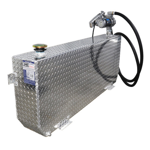 51 Gallon Aluminum Rectangle Fuel Transfer Tank w/ GPI 20 GPM Pump (12V DC)