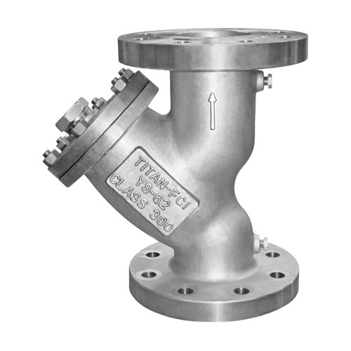 Titan Flow Control YS 62-SS Flanged Stainless Steel Y-Strainer - ANSI Class 300