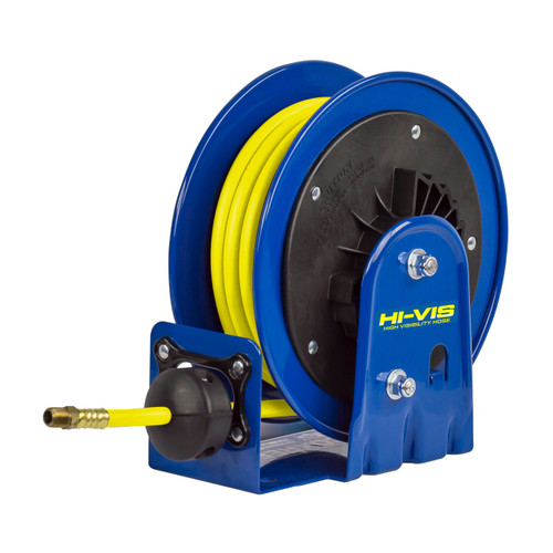 Coxreels LG Series Lightweight Air Hose Reel w/ High Visibility Safety Hose - Reel & Hose - 3/8 in. x 20 ft.