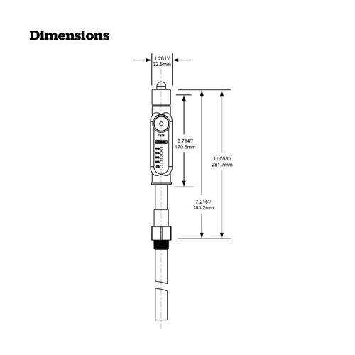 BJ Enterprises FNTM 55 Gallon Drum Gauge w/ Alert John M. Ellsworth Co. Inc.