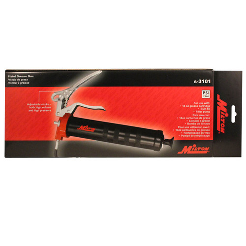 Milton S3101 Pistol Grease Gun High Pressure, High Volume John M