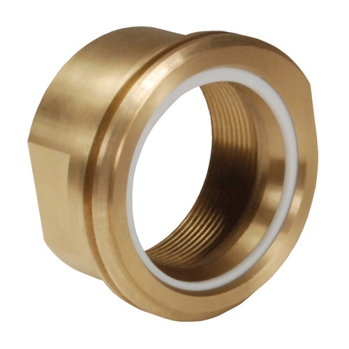 Dixon 3 in. FNPT Brass LNG Coupling w/ Fixed End