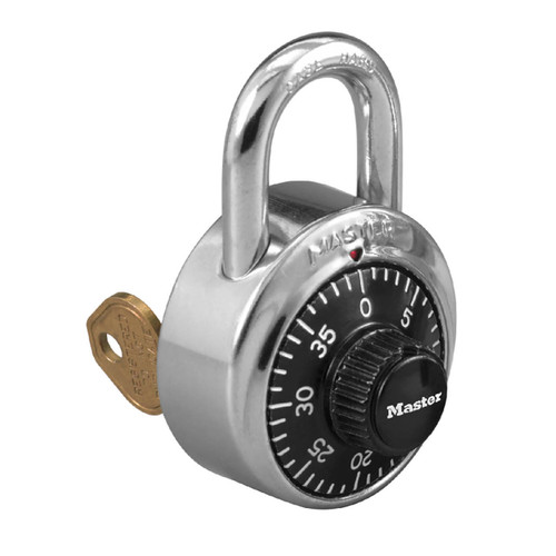 Master Lock 1525 1-7/8 in. W General Security Combo Padlock w/Key Control Feature