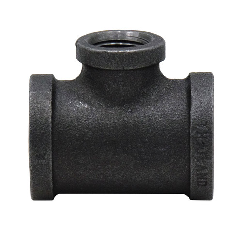 Service Metal Series SBRT Class 150 Black Malleable Iron 2-1/2 in. x 3/4 in. Reducing Tees