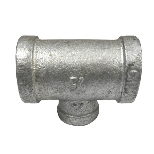 Service Metal Series SGRT Class 150 Galvanized Malleable Iron 2 in. x 3/4 in. Reducing Tees