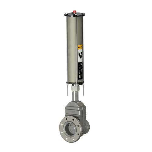 Betts Threaded Pipe x TTMA Flange Stainless Steel Pneumatic Operated Sliding Valve w/ 316 SS Stem & Gates