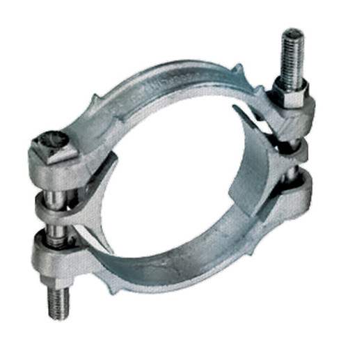 Kuriyama Zinc Plated Ductile Iron Double Bolt Hose Clamp, 7/8 - 1 9/64 in.