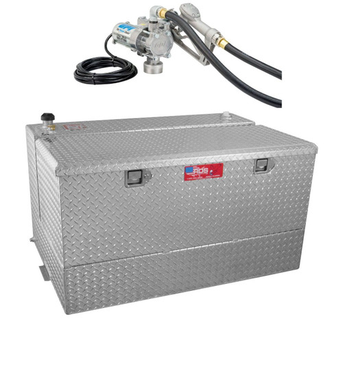 RDS 95 Gallon Aluminum Combo DOT Certified Tank and Tool Box with 8 GPM Transfer Pump