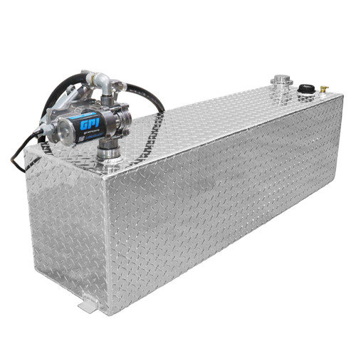 RDS 50 Gallon Aluminum DOT Certified Tank with 8 GPM Transfer Pump