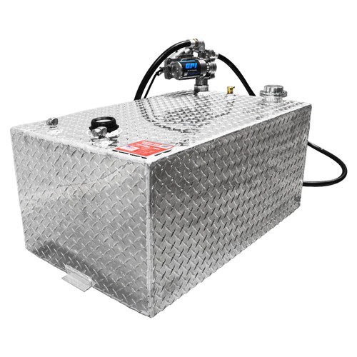RDS 55 Gallon Aluminum DOT Certified Tank with 8 GPM Transfer Pump