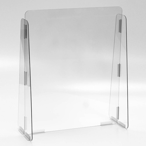 Vestil Cashier Guard 23 in. W x 10 in. D x 28 in. H Solid Panel, 1/4 in. Polycarbonate, No Message