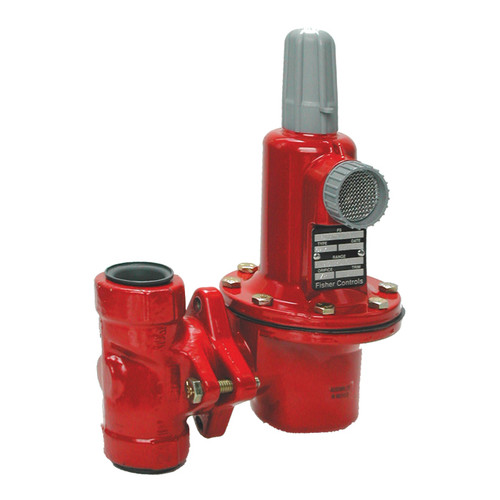 Emerson Fisher UL Listed Type 627 1 in. FNPT Ductile Iron Direct-Operated Regulator w/ 5 - 20 PSIG Spring, 10.773M BTU/HR