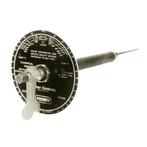 Emerson Fisher Rotary Gauge w/ Anhydrous Ammonia (NH₃) Dial, for 1200 Gallon (or Larger) Tanks