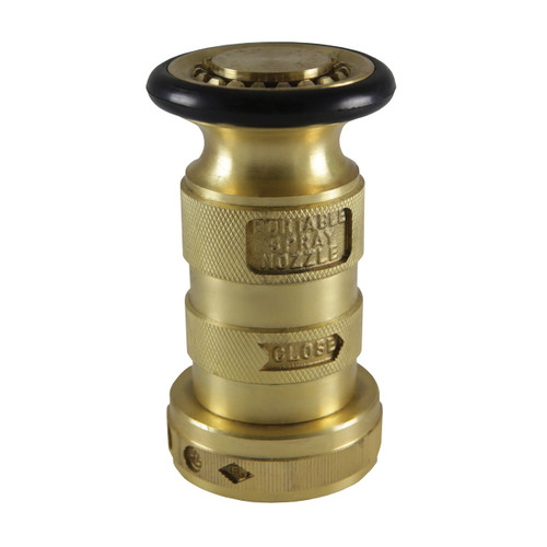 Dixon 2 1/2 in. NH (NST) Global Approved Brass Fog Nozzle