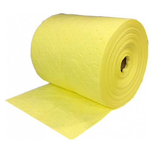 Essentials 15 in. x 150 ft. L Hazmat Single-Ply Medium Weight Sorbent Roll, 2 Rolls