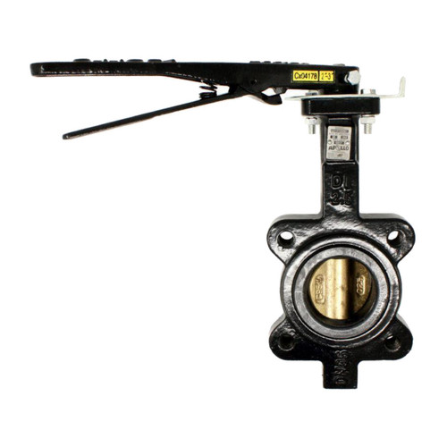 Apollo LC141 Series 3 in. 150# Flange Ductile Iron Butterfly Valve, Lug Style, 10 Pos. Handle
