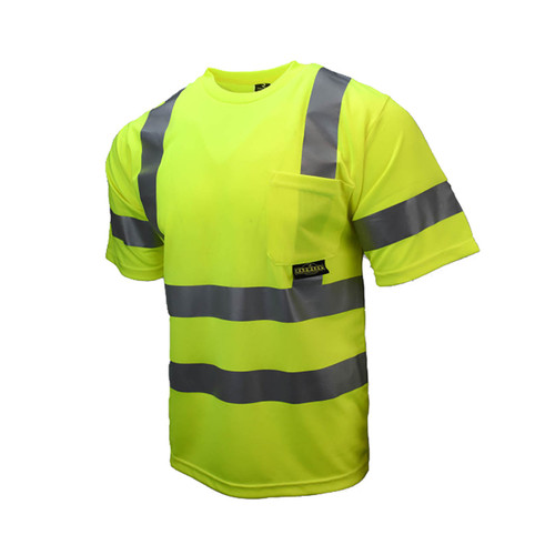 Radians ST11-3 Type R Class 3 Short Sleeve T-Shirt With Max-Dri™, Hi-Vis Yellow