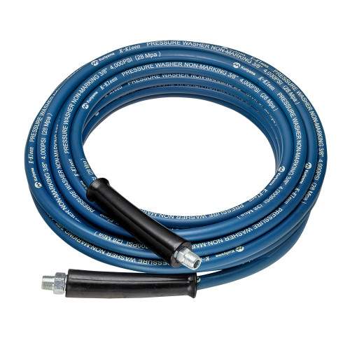 Kuriyama K-Kleen KK4PW Series 1/2 in. Pressure Washer Hose Assembly w/ Rigid MNPT x Swivel MNPT Ends, Blue