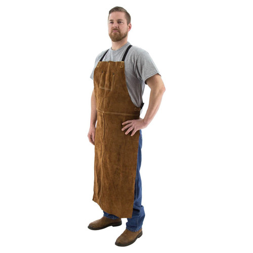 Majestic Leather Welding Bib Apron 42 in.