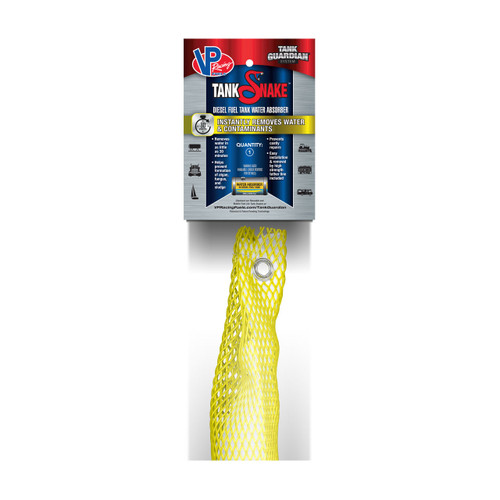 VP Racing Fuels 349266 Instant Yellow Tank Snake™, 2 in. x 3 ft., 36 oz. Absorp. Cap., 6 Pack