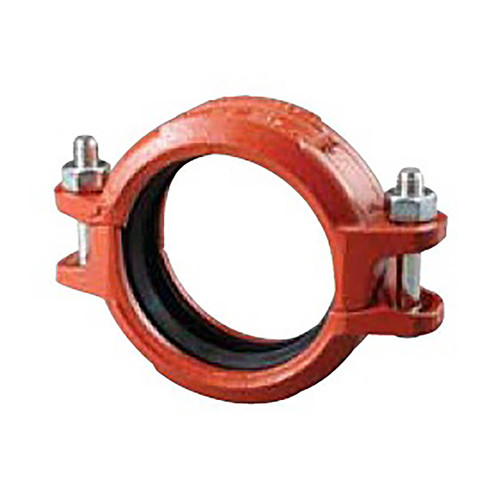 Shurjoint Z07 Series Heavy Duty Rigid Grooved Coupling w/ Fluoroelastomer Gasket, Ptd. Orange