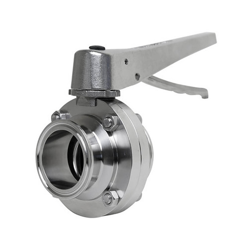 Wayland Ind. 316 SS 1 1/2 in. Tri-Clamp Butterfly Valve w/SS Trigger Handle