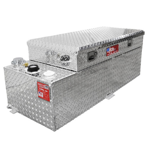 RDS Manufacturing 51 Gallon Aluminum DOT Certified Transfer Tank/Toolbox Combo
