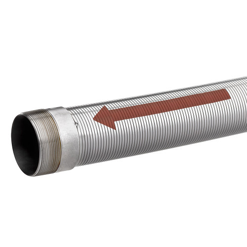 Hose Tec TecFlex™ HT-FLEX Series 3 in. NPT x 10 ft. Interlocked 304 Stainless Steel Metal Hose