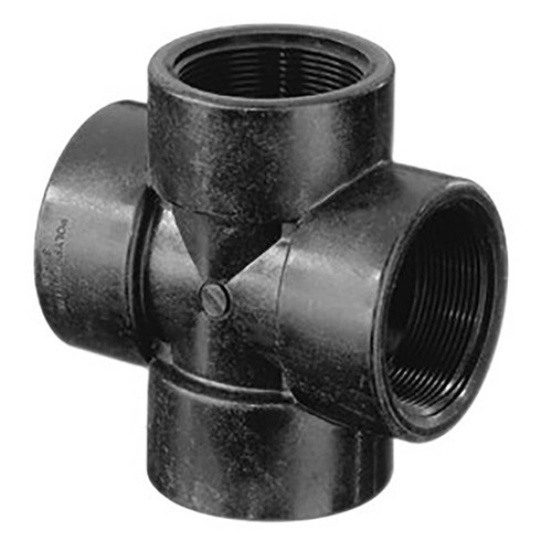 Bee Valve Schedule 80 Polypropylene Cross Fitting