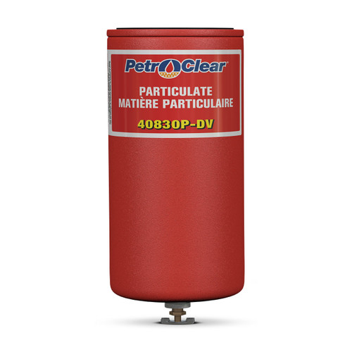 Petroclear 40830P-DV 30 Micron Particulate Spin-On Fuel Filter w/ Drain Valve