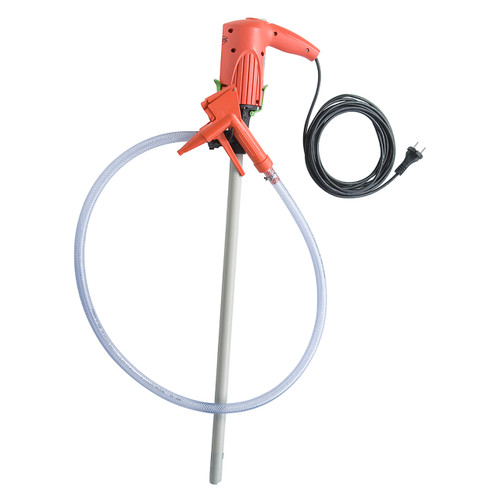 Flux JUNIORFLUX F 314 PP 25/19 39 in. sealless polypropylene drum pump and FEM3070 120V motor, hose and nozzle kit