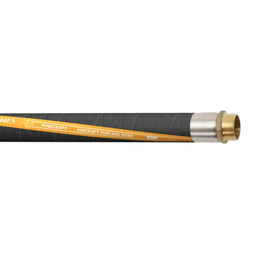 Continental ContiTech Wingcraft™ 2 1/2 in. 300 PSI Aviation Fueling Hose Assembly w/ Brass Male NPT Ends