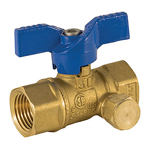 Jomar Valve T-203 Series FNPT  Ball Valve w/Side Tap, 600 PSI, Lifetime Warranty