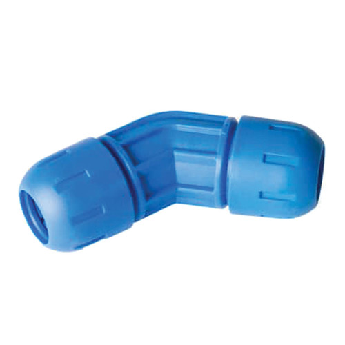 FastPipe® 45° Elbow for Aluminum Pipe, Blue