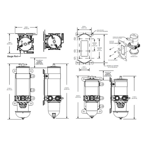 Racor 900VMAM10 Marine Turbine Fuel Filter Water Separator - 10 Micron