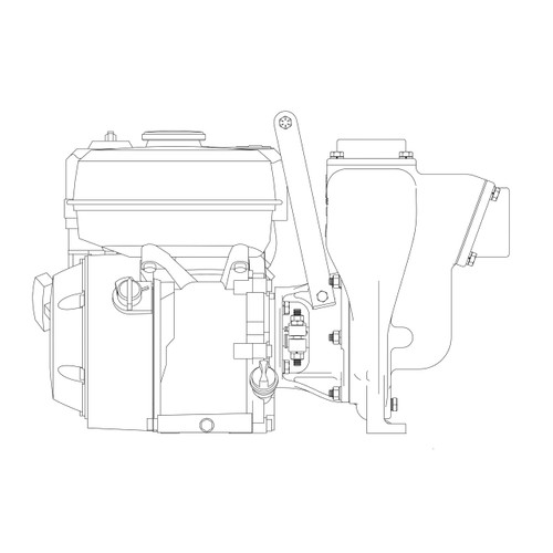 MP Pumps Petroleum 8 PO Series 2 in. NPT Self Priming Cast Iron Centrifugal Pump, Pump Assembly, 7 HP Motor, 150 GPM