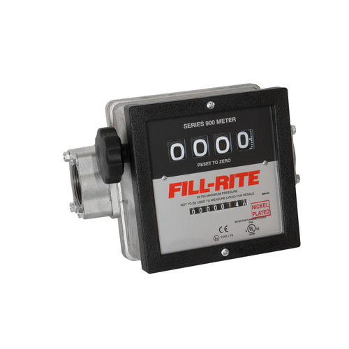 Fill-Rite 901CN1.5 1 1/2 in. NPT 4 Digit Mechanical Fuel Transfer Meter, 6-40 GPM