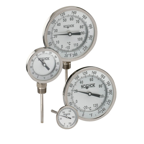 3 Dial Thermometer, 0 – 250º Scale, 6 Stem, 1/4 NPT