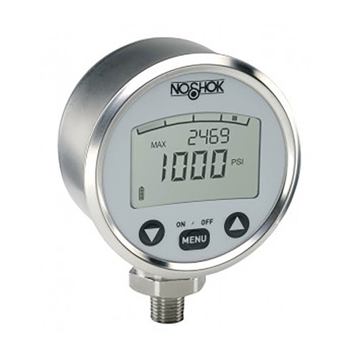 NOSHOK 1000 Series Digital Pressure Gauge w/Enhanced Software, 1/4 in. Male NPT, 0 to 5000 PSI