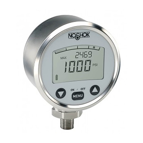 NOSHOK 1000 Series Digital Pressure Gauge w/Enhanced Software, 1/4 in. Male NPT, 0 to 6000 PSI