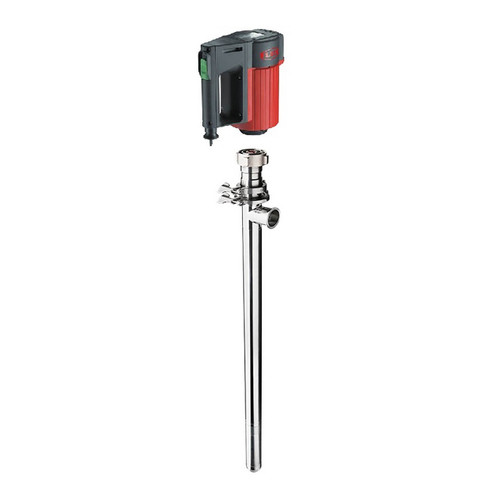 Flux Viscopower F570 Sanitary Progressive Cavity 12 GPM Drum Pump w/Planetary Gear & F457 Electric Motor- 39 in. Tube