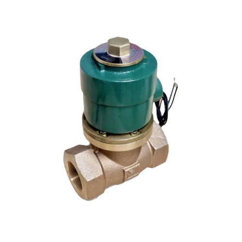 Universal Valve 404V-15-120/60-24DC 1 1/2 in. 120V/60HZ 24DC Zero Differential Brass Solenoid Valve w/ Viton Seal, Threaded