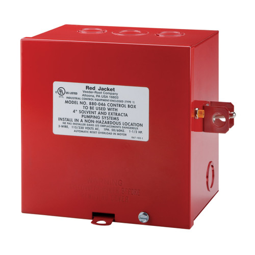 Red Jacket® 008800415 Standard Control Box w/ 115V AC Coil for 1/3 HP, 3/4 HP, 1-1/2 HP, and 2 HP Motors
