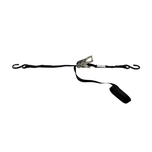 Lift-All Load Hugger™ 1 in. Polyester Tie Down w/ Ratchet, 1-Ply, Coated Open Hook, 2,100 lbs. Ultimate Strength, 700 lbs. Working Load Limit