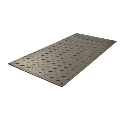 Checkers AlturnaMAT® AM48 4 ft. x 8 ft. Ground Protection Mat, 120 Ton Load Cap., Black