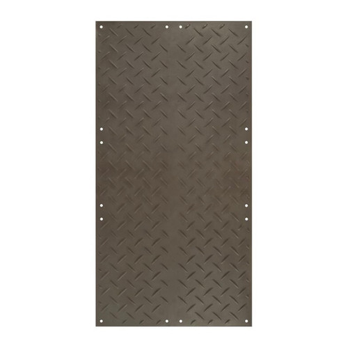 Checkers AlturnaMAT® AM48S1 4 ft. x 8 ft. Ground Protection Mat w/ Smooth Bottom, 120 Ton Load Cap., Black