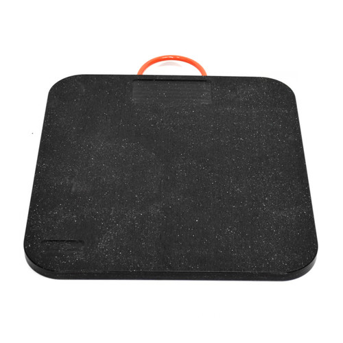 Checkers PAD24241 24 in. x 24 in. x 1 in. Outrigger Crane Pad, 30 Ton Load Capacity, Black