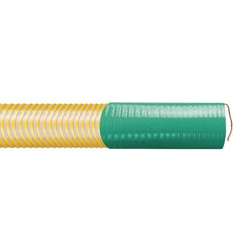 Kuriyama Vaporflex 4 in. VAPR404 Heavy Duty Reinforced Vapor Recovery Hose w/ Banding Sleeves & Grounding Wire Exposed