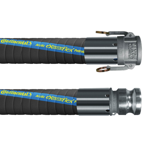 Continental ContiTech Arctic ExtremeFlex 4 in. Petroleum Transfer Hose Assembly w/ Female Coupler x Male Adapter