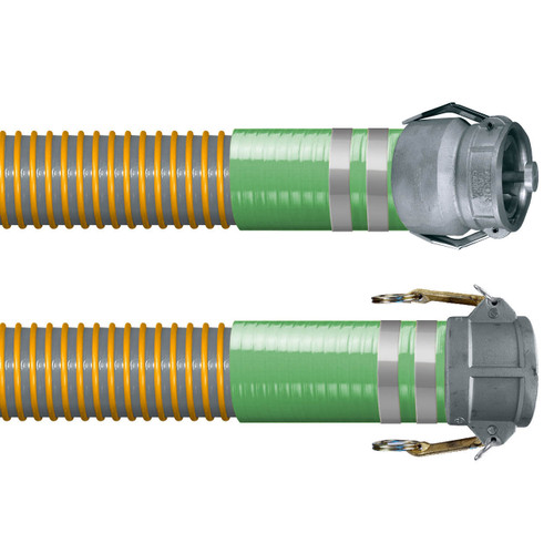 Kuriyama VaporFlex 4 in. Heavy Duty Reinforced Vapor Recovery Hose Assemblies w/ C x Dixon VR4040CS-AL Ends